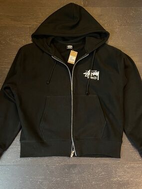 BNWT READ Stussy Toronto Chapter Store black zip up jacket hoodie Size medium